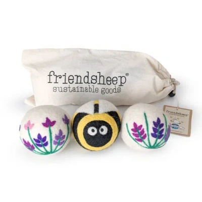 Friendsheep Wool Dryer Balls Xl Set Of 3 In Multi
