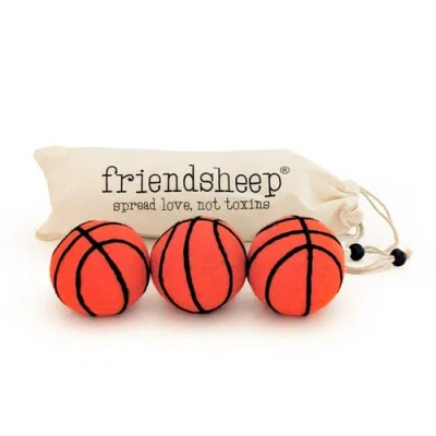 Friendsheep Wool Dryer Balls Xl Set Of 3 In Orange
