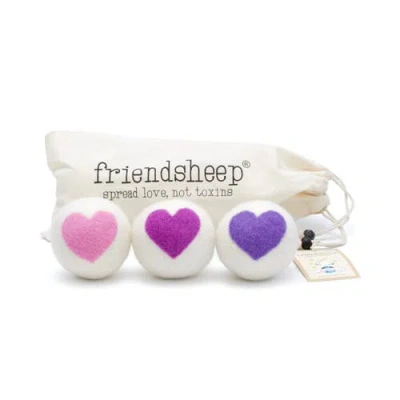 Friendsheep Wool Dryer Balls Xl Set Of 3 In Purple