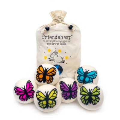 Friendsheep Wool Dryer Balls Xl Set Of 6 In Multi