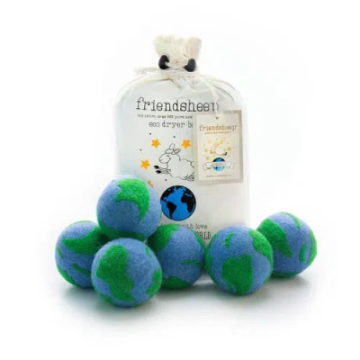 Friendsheep Wool Dryer Balls Xl Set Of 6 In Blue