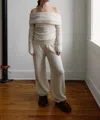 Fringe Andrea Pants In White In White