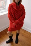 Fringe Harper Sweater In Red In Red