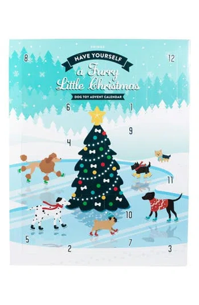 Fringe Studio Furry Lil Christmas Pet 12 Gifts Calendar In Blue