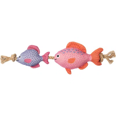 Fringe Studio Gillty As Charged Squeaker Dog Toy In Pink/purple Multi