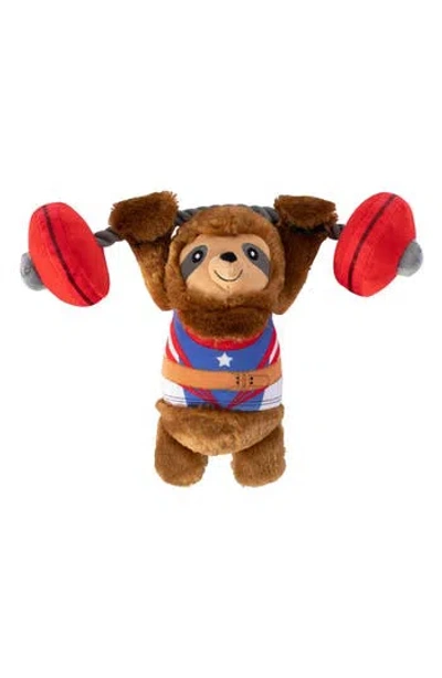 Fringe Studio Hustle For That Muscle Plush Dog Toy In Multi