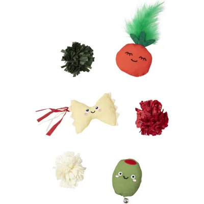 Fringe Studio Pastatively Amazing Set Of 6 Cat Toys