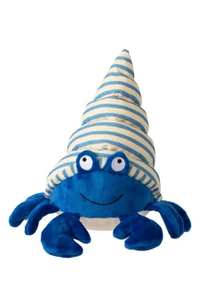 Fringe Studio Simply Crabulous Squeaker Dog Toy In Blue Multi