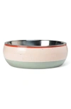Fringe Studio Speckle Finish Medium Pet Bowl In White
