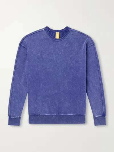 Frizmworks Cotton-blend Jersey Sweater In Blue