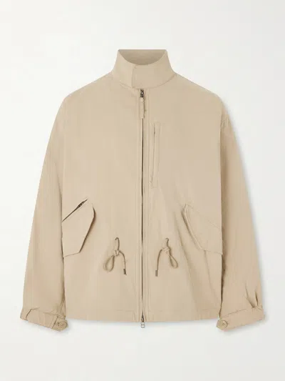 Frizmworks Harrington Cotton-blend Jacket In Neutral