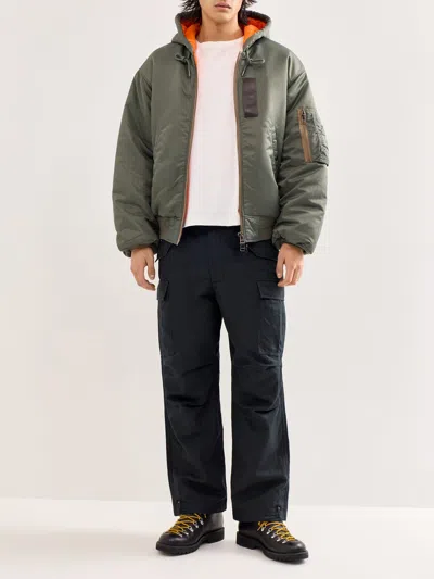 Frizmworks Mens Active Ma-1 Hooded Parka In Green