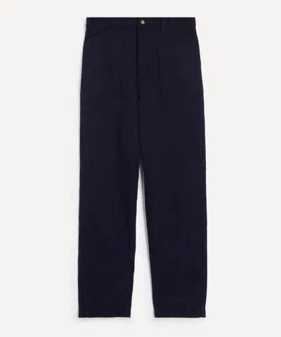 Frizmworks Mens Army Denim Fatigue Trousers In Blue