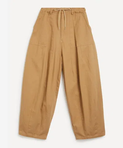 Frizmworks Mens Beige Twill Balloon Trousers In Sand
