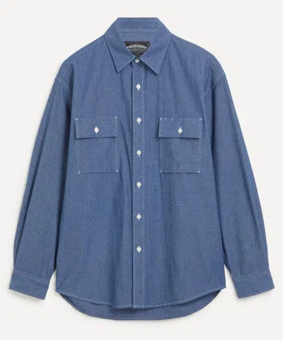 Frizmworks Mens Blue Cigarette Chambray Shirt