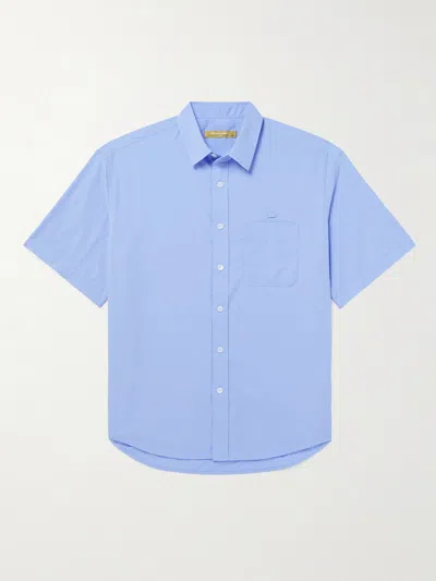 Frizmworks Og Oversized Poplin Shirt In Blue