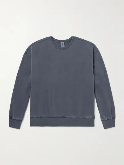 Frizmworks Og Pigment-dyed Cotton-jersey Sweatshirt In Blue