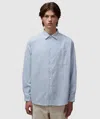 Frizmworks Og Stripe Oversized Shirt In Blue