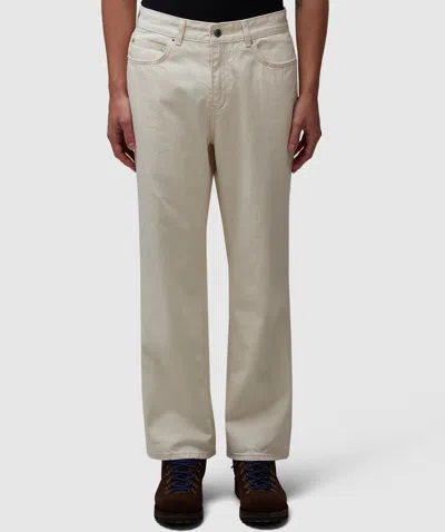 Frizmworks Og Wide Cotton Pant In Oatmeal