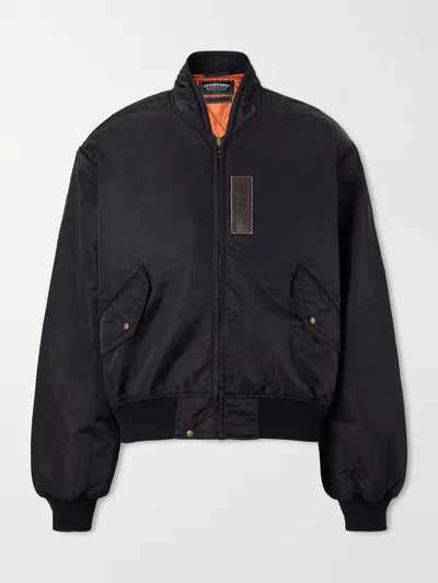 Frizmworks Padded Shell Bomber Jacket In Black