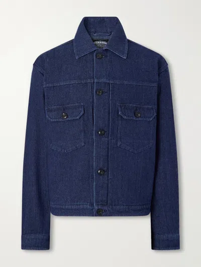 Frizmworks Sashiko Denim Jacket In Blue