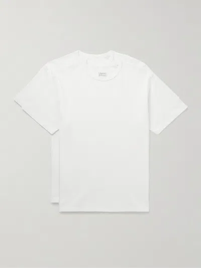 Frizmworks Set Of Two Cotton-jersey T-shirts In White