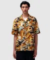 Frizmworks Tiger Hawaiian Half Shirt In Black