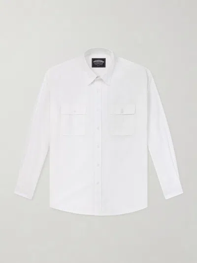 Frizmworks Typewriter Cotton Shirt In White
