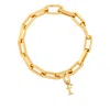 Frkl Women's Gold Initial Bracelet Stack