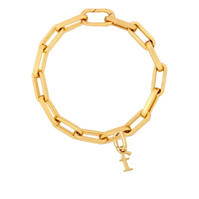 Frkl Women's Gold Initial Bracelet Stack