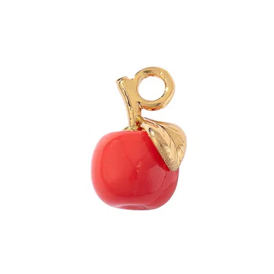 Frkl Women's Gold / Red Apple Of My Eye Charm