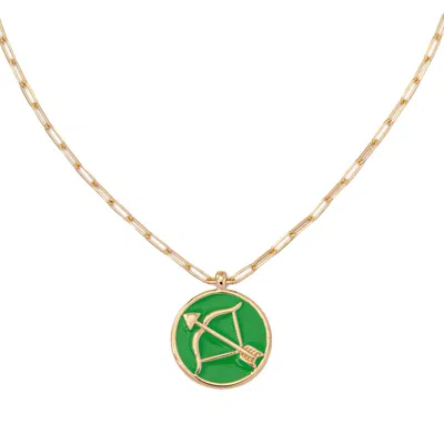 Frkl Women's Gold Sagittarius Zodiac Star Sign Necklace