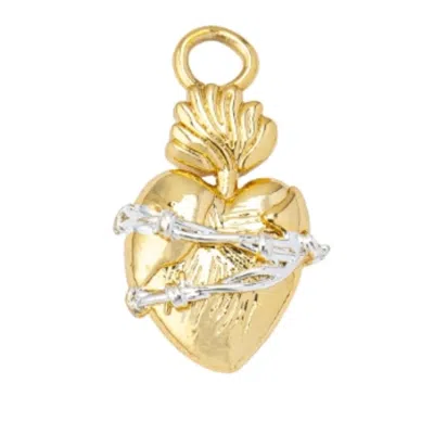 Frkl Women's Gold / Silver Love Is Pain Charm