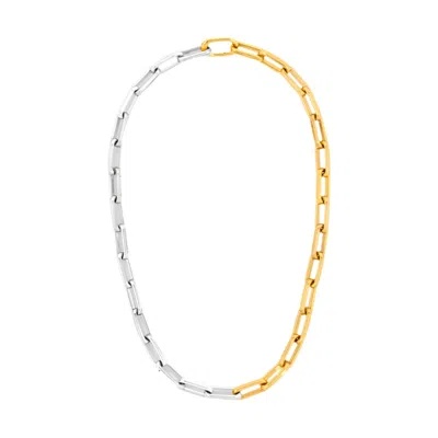 Frkl Women's Gold / Silver The Mega Choker Necklace Mixed Metal