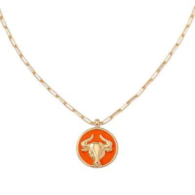 Frkl Women's Gold Taurus Zodiac Star Sign Necklace