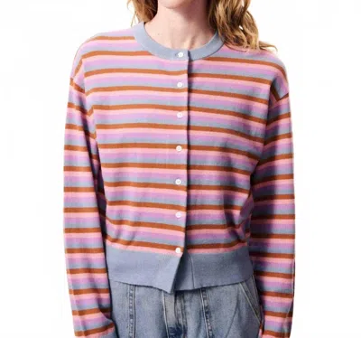 Frnch Adria Stripe Cardigan In Multicolor