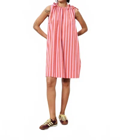 Frnch Aelia Dress In Multi In Pink