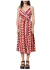 Frnch Aelig Print Sundress In Red