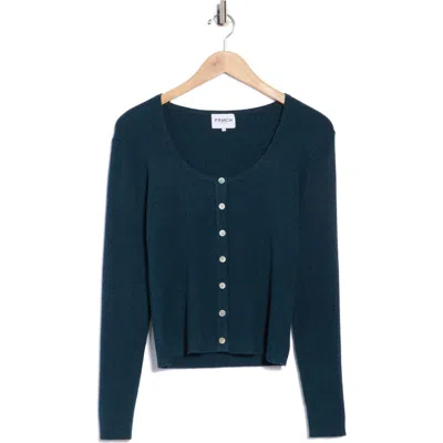 Frnch Ainoa Button-up Sweater In Blue