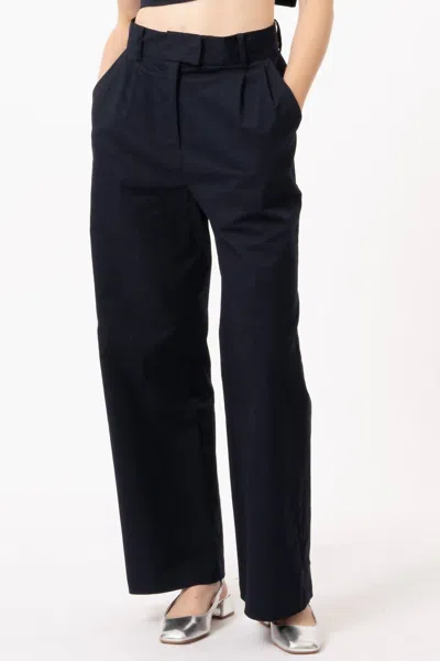 Frnch Albane Woven Trousers In Navy In Multi
