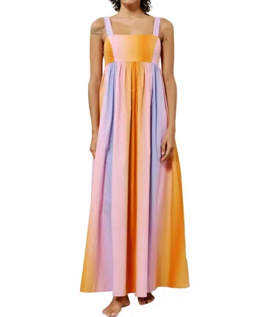 Frnch Alessa Maxi Dress In Sunset In Brown