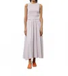 Frnch Alexiane Smocked Bodice Maxi Sundress In Gray