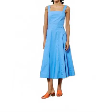 Frnch Alfreda Midi Dress In Bleu Lavande In Blue