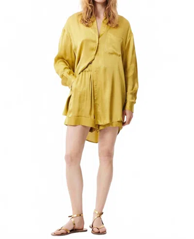 Frnch Alica Woven Blouse In Paris In Brown