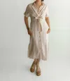 Frnch Alienor Midi Dress In Beige