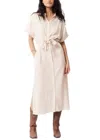 Frnch Alienor Midi Dress In Beige
