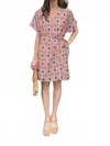 Frnch Alyha Printed Wrap Dress In Soleil In Multi