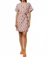 Frnch Alyha Printed Wrap Dress In Soleil In Neutral