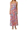 Frnch Amande Dress In Mesange In Multi