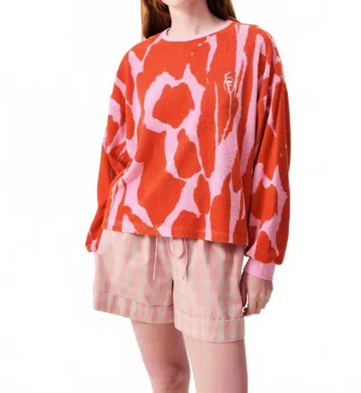 Frnch Amazonas Sweatshirt In Water Lily Purple In Red
